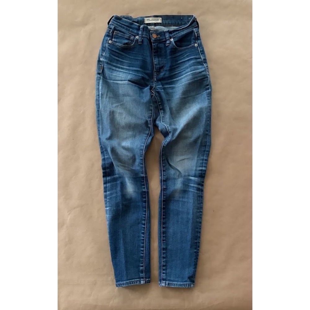 Madewell High Riser Skinny Jeans Size 24 Blue Denim High Waist Stretch Capsule